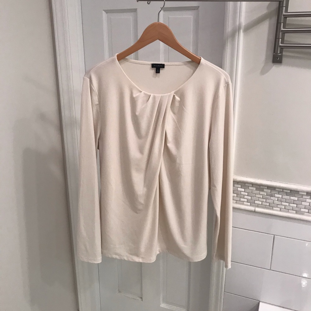 EUC Talbot's Ivory Longsleeve Blouse XL